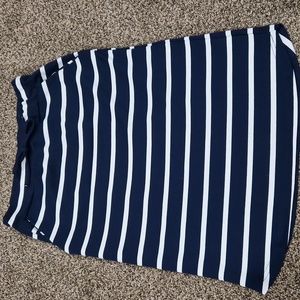 SweetSalt blue and white striped Skirt